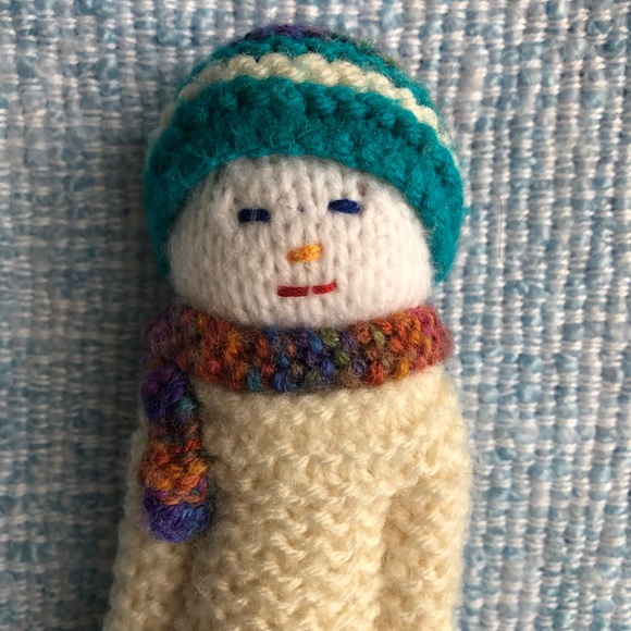 Cute Wooly Knit Boy Stuffy. Handmade. - Picture 2 of 3